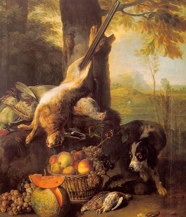 Francois Desportes Still Life with Dead Hare and Fruit China oil painting art
